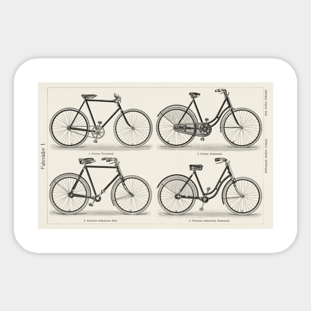 Vintage Bicycle Sticker by Romin's Stall